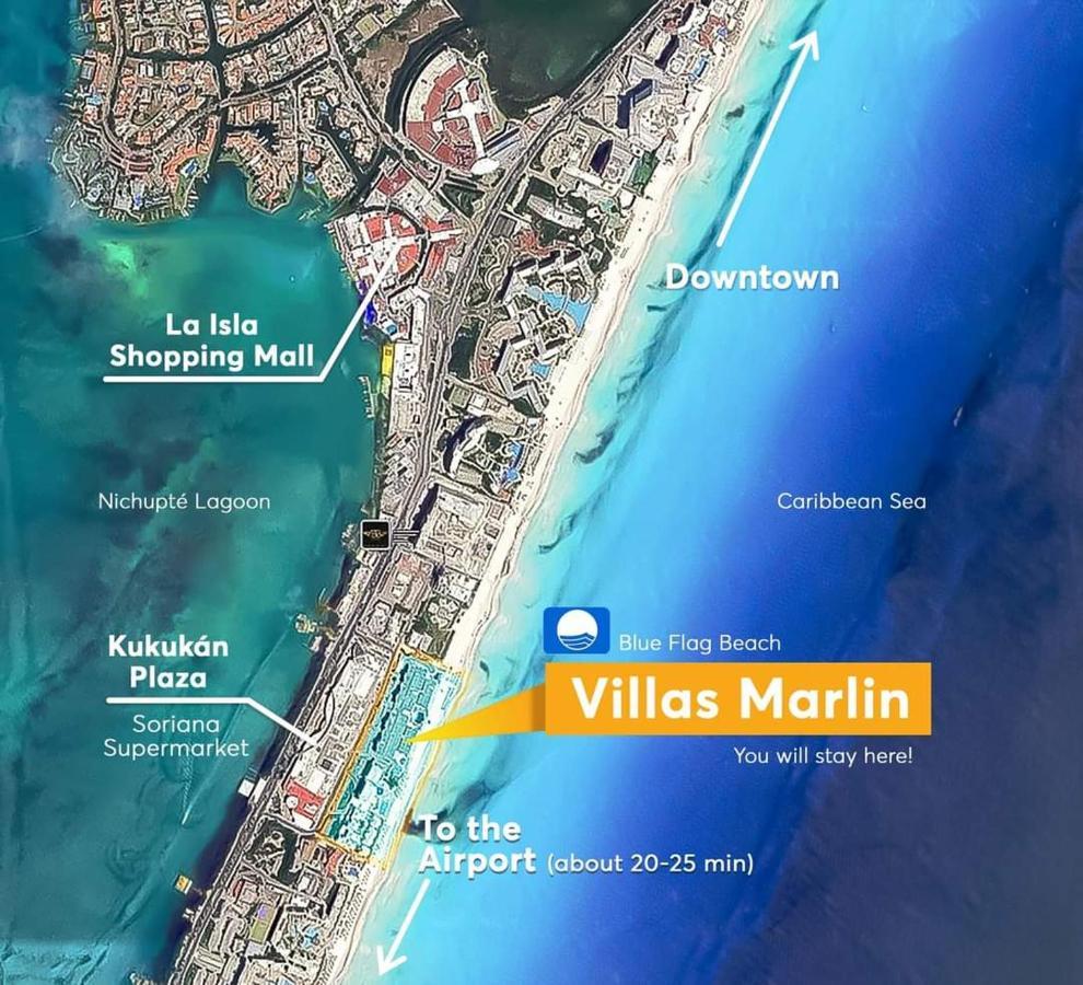 Marlin Turquesa Departamentos Frente Al Mar Apartment Cancun Bagian luar foto